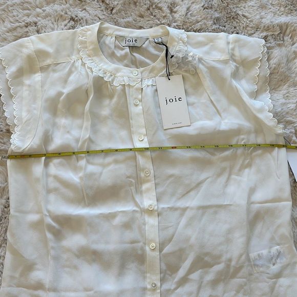 Joie Calais Blouse Porcelain Size XS - Picture 10 of 13